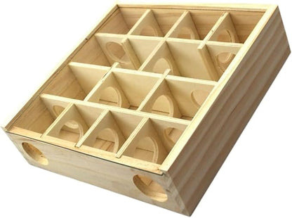 BESPORTBLE Household Hamster Maze Multi Grid Wooden Chinchilla Accessory by BESPORTBLE