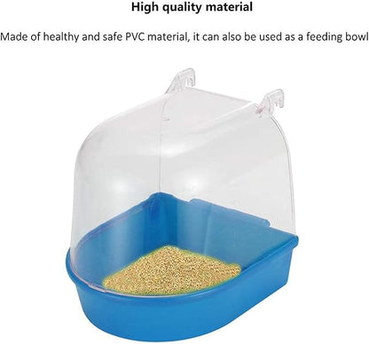 Tfwadmx Bird Cage Bath Parrot Bath Box Accessory Supplies Hanging Bathing Tub - Image 6