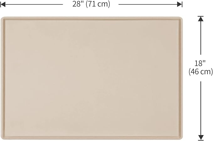 Dog Food Mat, Silicone Waterproof Food Tray, Non Slip Pet Bowl Mats Placemat - Image 5