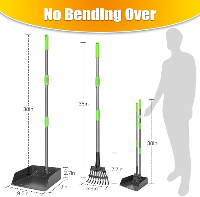 TOOGE Larger Pooper Scooper for Large Dogs, Dog Pooper Scooper for Large Medium - Image 3