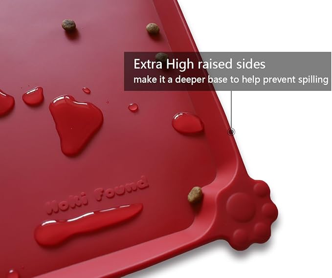 Hoki Found Large Silicone Non-Slip Pet Dog Cat Bowl Mats - Image 2