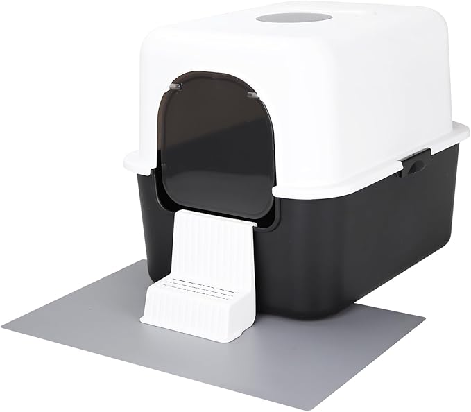 Sfozstra Cat Litter Box with Lid, Fully Enclosed Splash-Proof and Leak-Proof by Sfozstra