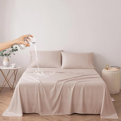DUJUIKE Waterproof Bed Cover for Dog and Cats, Pet Hair Resistant Bed Sheet by ComfortAndStyleForHome