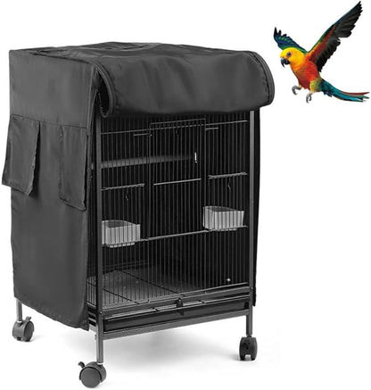 DONGKER Birdcage Cover, Breathable Waterproof Windproof Parrot Cage Cover Shade by DONGKER