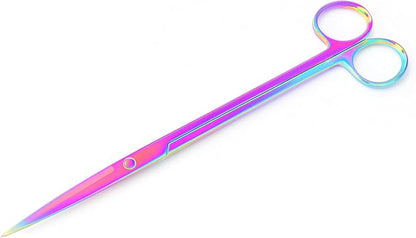 Mandala Crafts 12 Inches Rainbow Stainless Steel Straight Aquarium Scissors - Image 2