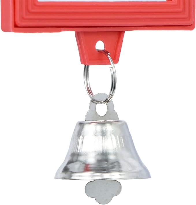 4 PCS Bird Mirror with Bell Parrot Hanging Interactive Playing Toy - Image 7