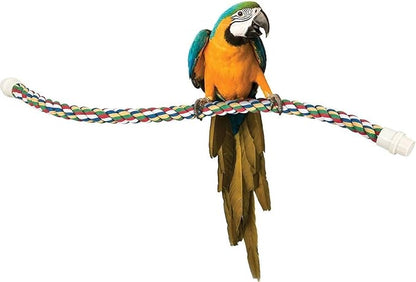 JW Pet Comfy Perch For Birds Flexible Multi-color Rope, Large - Image 4