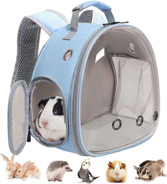 Guinea Pig Backpack, Space Capsule Bubble Window Small Animal Backpack by LightUpYourPetsLife