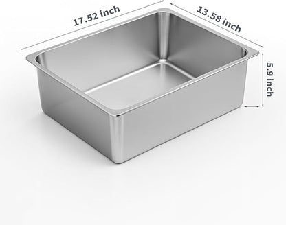 Kirecoo Stainless Steel Cat Litter Box - Image 2