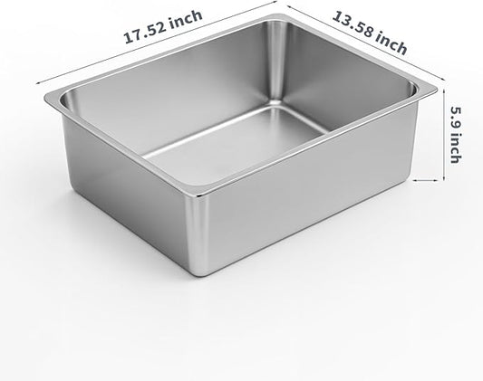 Kirecoo Stainless Steel Cat Litter Box - Image 2