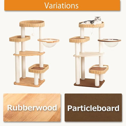 48'' Cat Tree for Large Cats, Modern Cat Tree Multi-Level Condo - Image 12