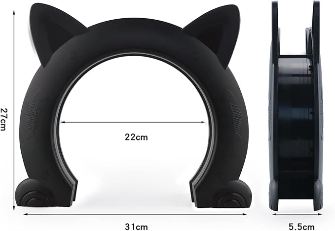 Wordcam Large Cat Door Interior Door, XL Indoor Cat Door, Pet Doors - Image 3