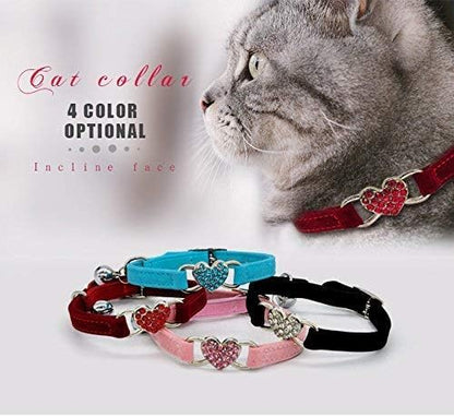 CHUKCHI Pink Soft Velvet Safe Cat Adjustable Collar - Image 9