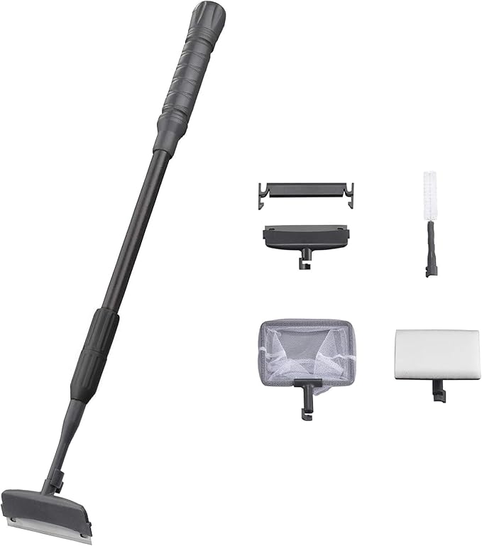 Carefree Fish 4IN1 Aquarium Cleaning Tools Long Handle Adjustable Length by CarefreeFish