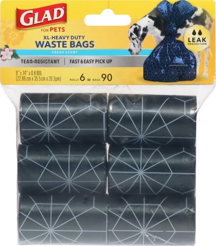 Glad for Pets Extra Large Scented Dog Poop Bags, Heavy Duty Tear-Resistant Pet - Image 2