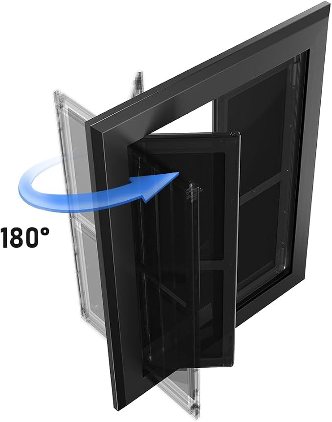 【PATAPLUS】 Aluminum French Large Dog Door, Strong Double Magnetic Flaps - Image 4