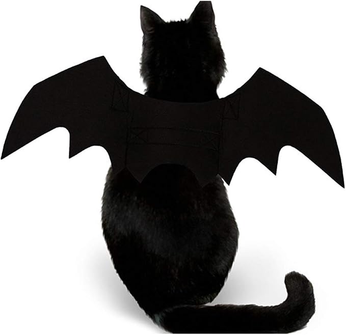 Pet Cat Bat Wings for Halloween Party Decoration, Puppy Collar Leads Cosplay - Image 2