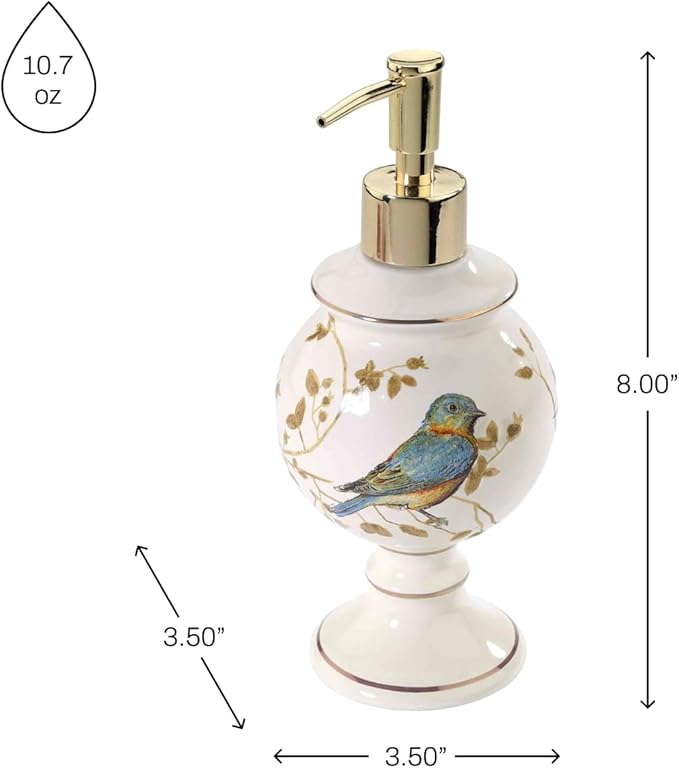 Avanti Linens - Lotion Pump/Soap Dispenser, Countertop Accessories, Nature - Image 5
