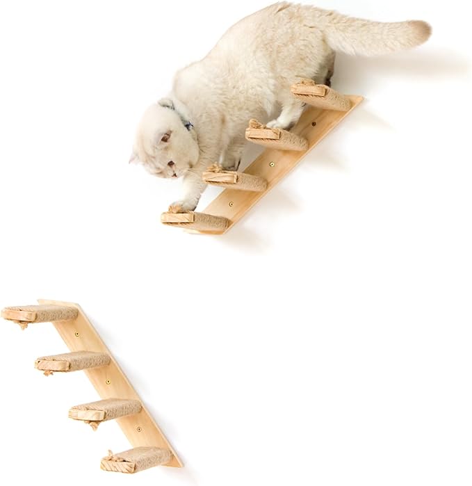 4 Steps Cat Wall Shelves Cat Wall Stairs - Image 3