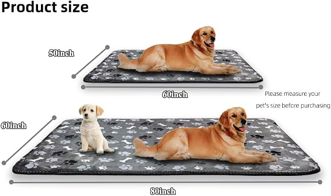 Waterproof Pet Blanket Dog Blankets, Pattern Printing Super Soft Warm Fluffy - Image 6