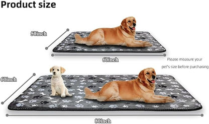 Waterproof Pet Blanket Dog Blankets, Pattern Printing Super Soft Warm Fluffy - Image 6