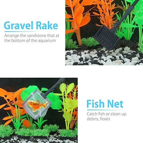 Carefree Fish 6IN1+1 Aquarium Cleaning Tools Long Handle Adjustable Length - Image 7