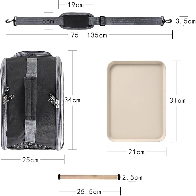 Bird Travel Carrier Portable Parrot Carry Transport Bag - Image 7