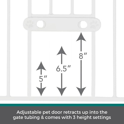 MYPET North States Extra Tall & Wide Walk Thru EasyPass Pet Gate - Image 2
