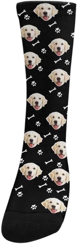 Custom Face Socks, Personalized Dog Lover Pet Photo Picture on Socks Unisex - Image 3