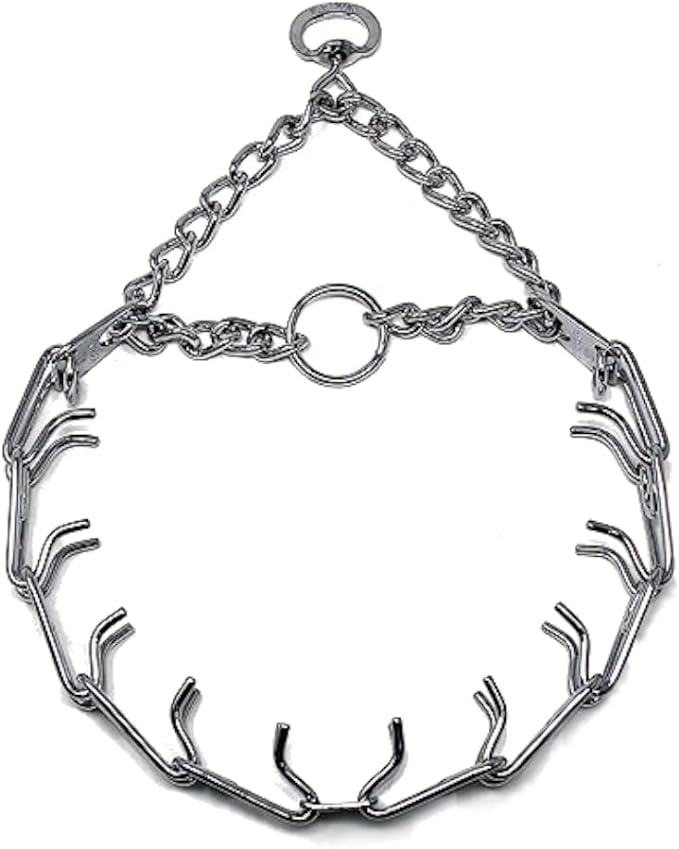 Herm Sprenger Prong Dog Training Collar, 3.2mm x 23in Medium, Ultra-Plus Chrome by HERMSPRENGER