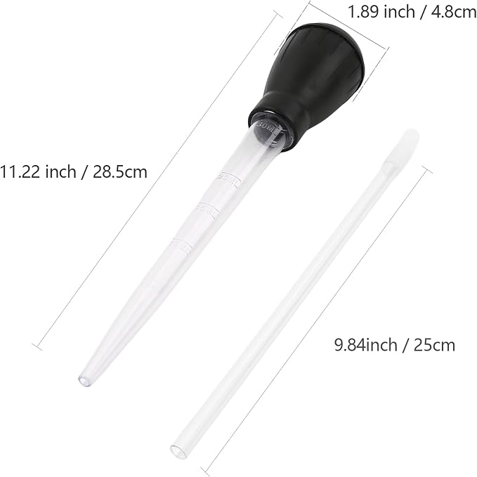2Pcs Manual Fish Tank Cleaning Tools, 30ml Aquarium Water Changer, 21 Inches - Image 2