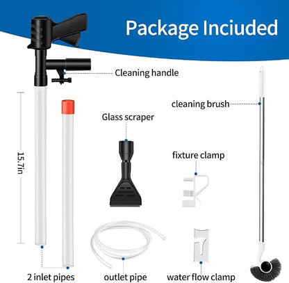 Aquarium Gravel Cleaner, Quick Water Changer, Gravel Vacuum - Image 3