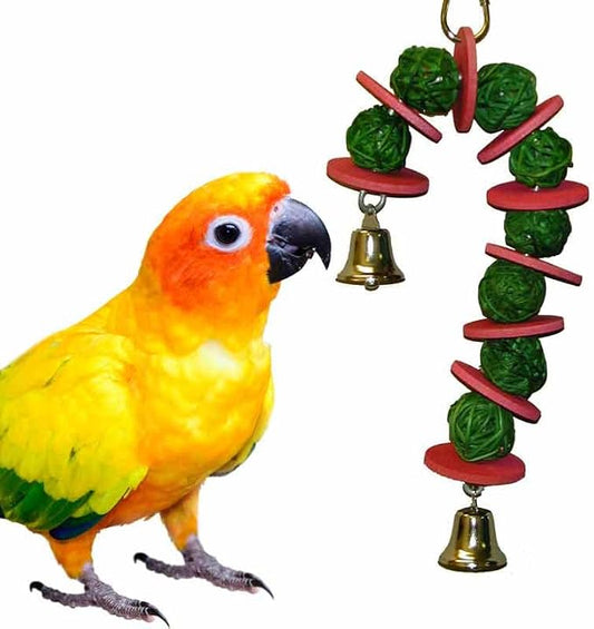 Super Bird Creations SB186 Vine Ball Candy Cane Bird Toy, Small/Medium Bird Size by SuperBirdCreations