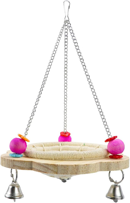 Wontee Bird Nest Parrot Breeding Nest Bed Bird Hanging Swing - Image 6