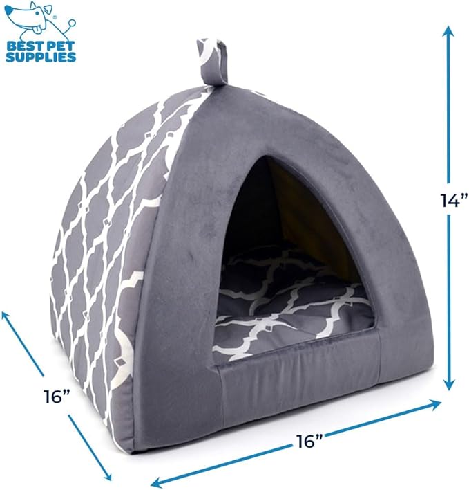 Best Pet Supplies Dog House Bed Crate Mat Tent Indoor Round Soft Plush - Image 3