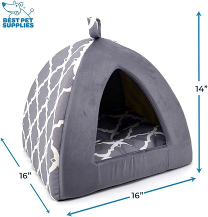 Best Pet Supplies Dog House Bed Crate Mat Tent Indoor Round Soft Plush - Image 3