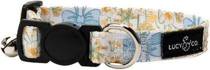 Lucy & Co. Sunshine and Daffodils Breakaway Cat Collar, Adjustable Safety by LucyCo