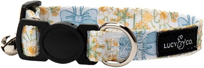 Lucy & Co. Sunshine and Daffodils Breakaway Cat Collar, Adjustable Safety by LucyCo