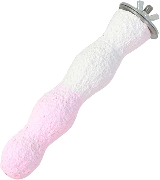 Bird Perches for Cage, Abrasive Surface High Calcium Mineral Parrot Perch Stand by YOOSOWING