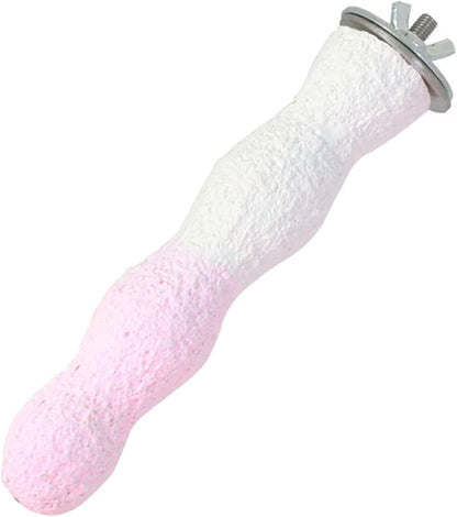 Bird Perches for Cage, Abrasive Surface High Calcium Mineral Parrot Perch Stand by YOOSOWING