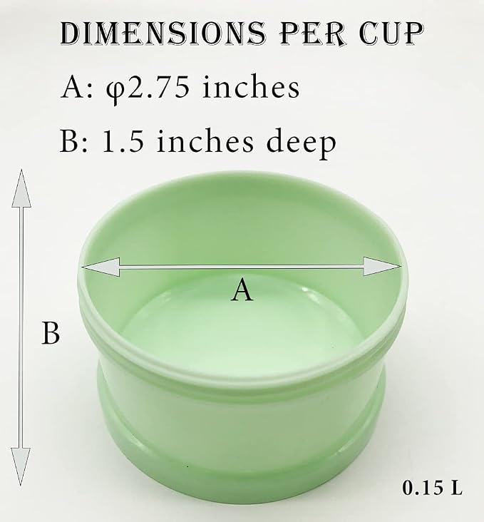 Bird Feeder, 3-Compartment Storage Cups - Image 3