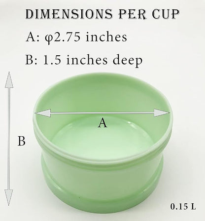 Bird Feeder, 3-Compartment Storage Cups - Image 3