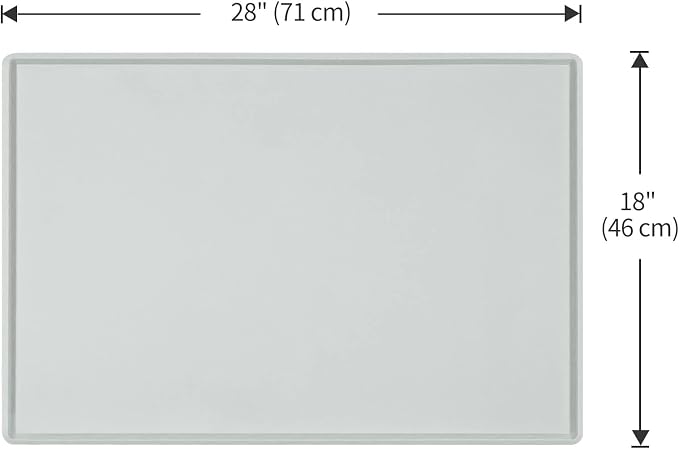Dog Food Mat, Silicone Waterproof Food Tray, Non Slip Pet Bowl Mats Placemat - Image 5