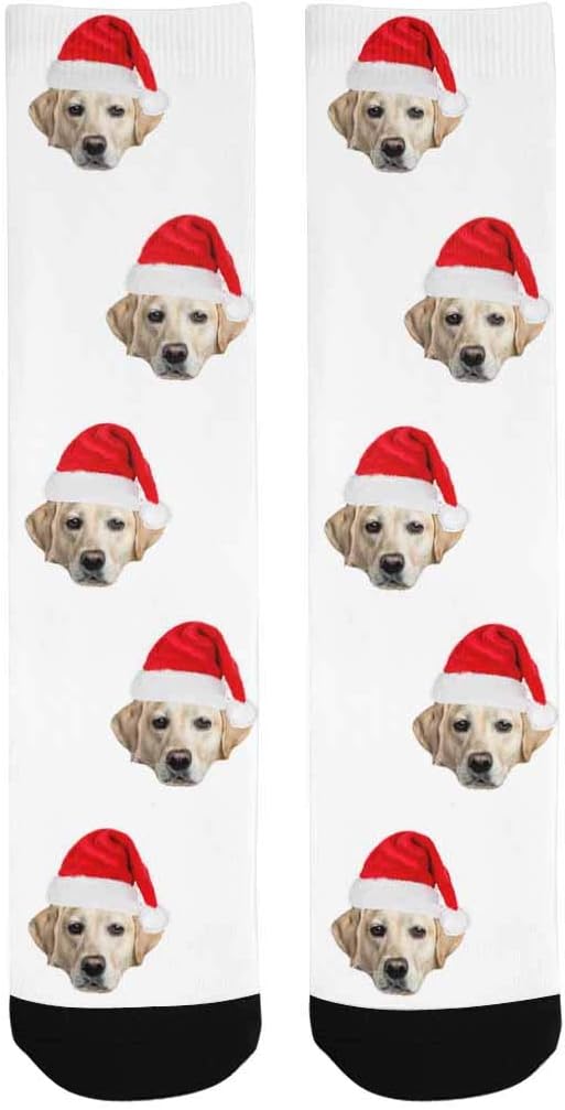 Custom Face Socks, Personalized Dog Lover Pet Photo Picture on Socks Unisex - Image 3