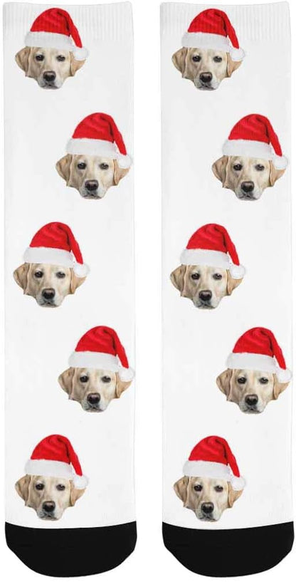 Custom Face Socks, Personalized Dog Lover Pet Photo Picture on Socks Unisex - Image 3