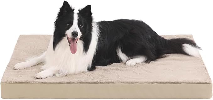 KSIIA Orthopedic Dog Bed Crate Waterproof Pet Mats by KSIIAPetProducts
