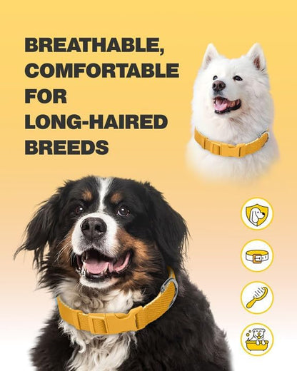 Dynmeow Soft and Breathable Cotton Dog Collar, Durable Adjustable Heavy-Duty - Image 5