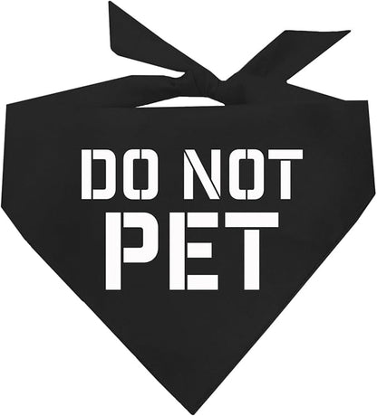 Do Not Pet Dog Bandana by TeesTails
