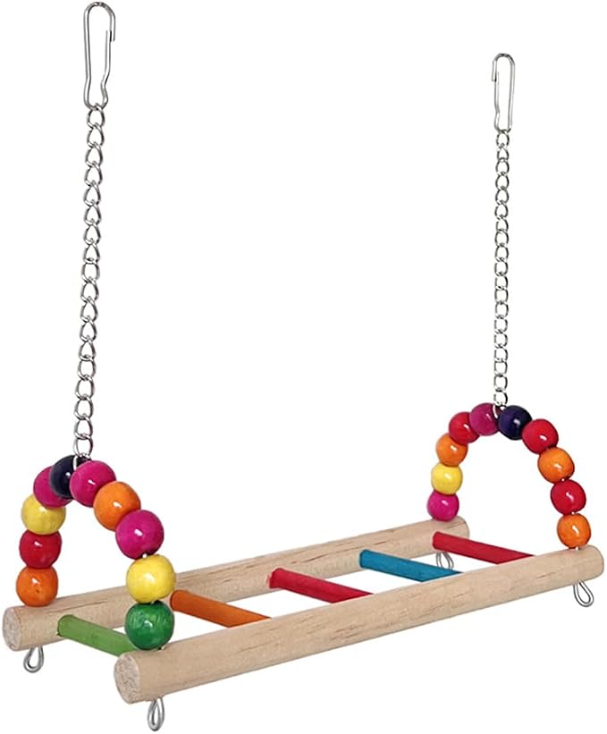 Bird Swing Conure Toys, Parrot Climbing Hammock by DEMONTALK