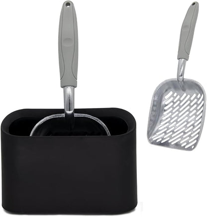 Metal Cat Litter Scoop with Holder, Aluminum Cats Litter Scooper Captures All by Vitisyao